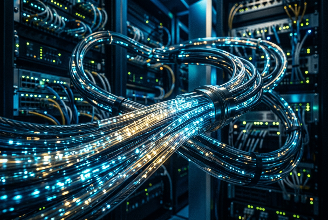Data streams representing high-speed API connections between gaming servers