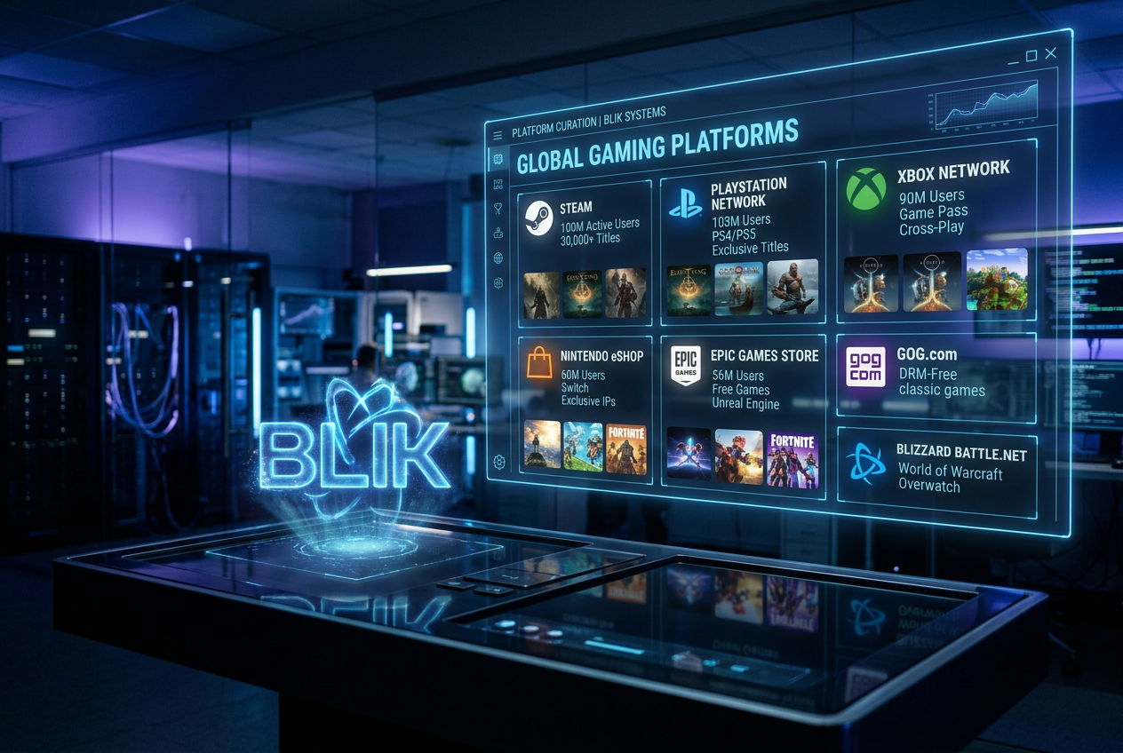 A high-tech digital dashboard displaying top-rated casino brands with glowing neon accents.
